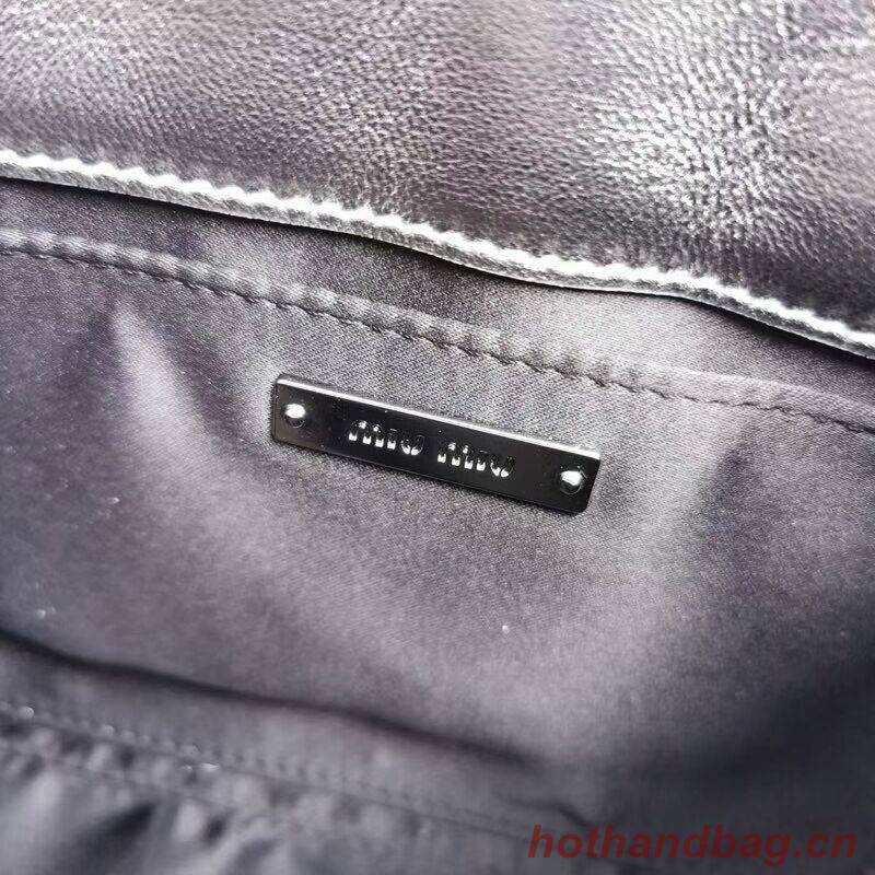 miu miu Matelasse Nappa Leather Shoulder Bag 5BD188 Silver miu miu Matelasse Nappa Leather Shoulder Bag 5BD188 Silver