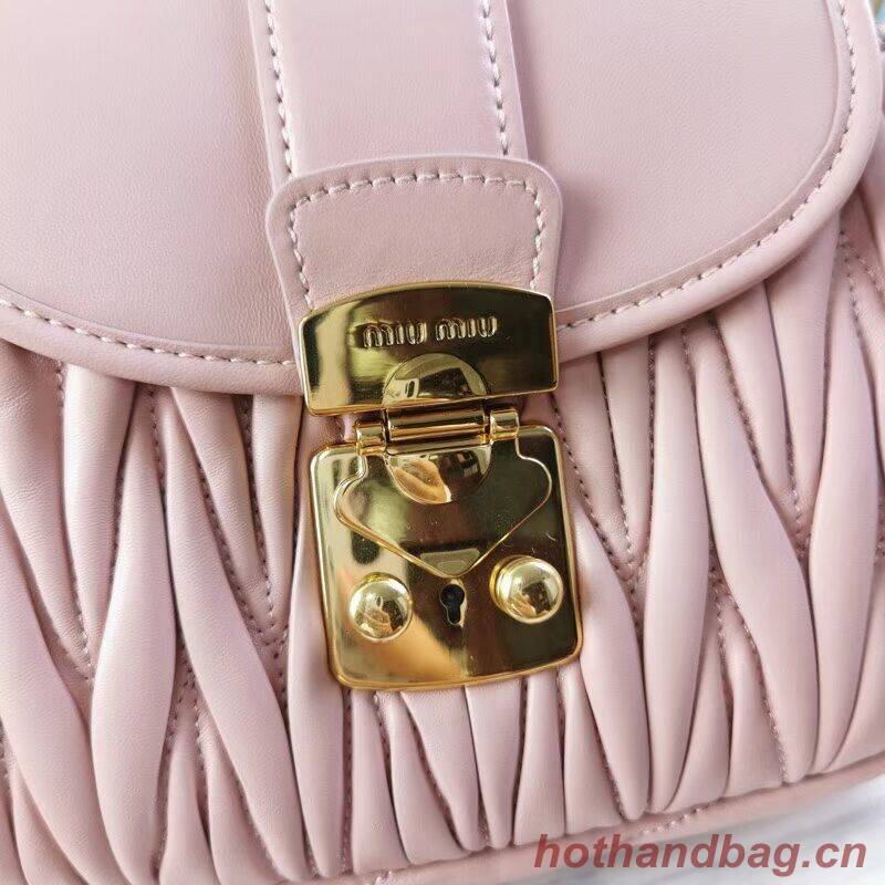 miu miu Matelasse Nappa Leather Shoulder Bag 5BD188 light pink miu miu Matelasse Nappa Leather Shoulder Bag 5BD188 light pink