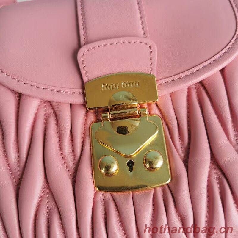miu miu Matelasse Nappa Leather Shoulder Bag 5BD188 pink miu miu Matelasse Nappa Leather Shoulder Bag 5BD188 pink
