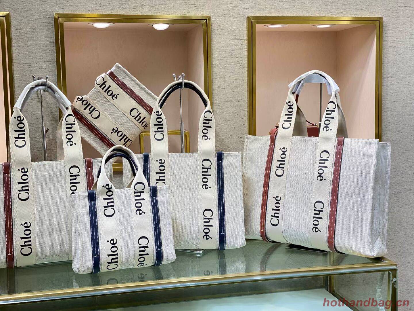 Chloe Cloth & leather 6C025 brown Chloe Cloth & leather 6C025 brown