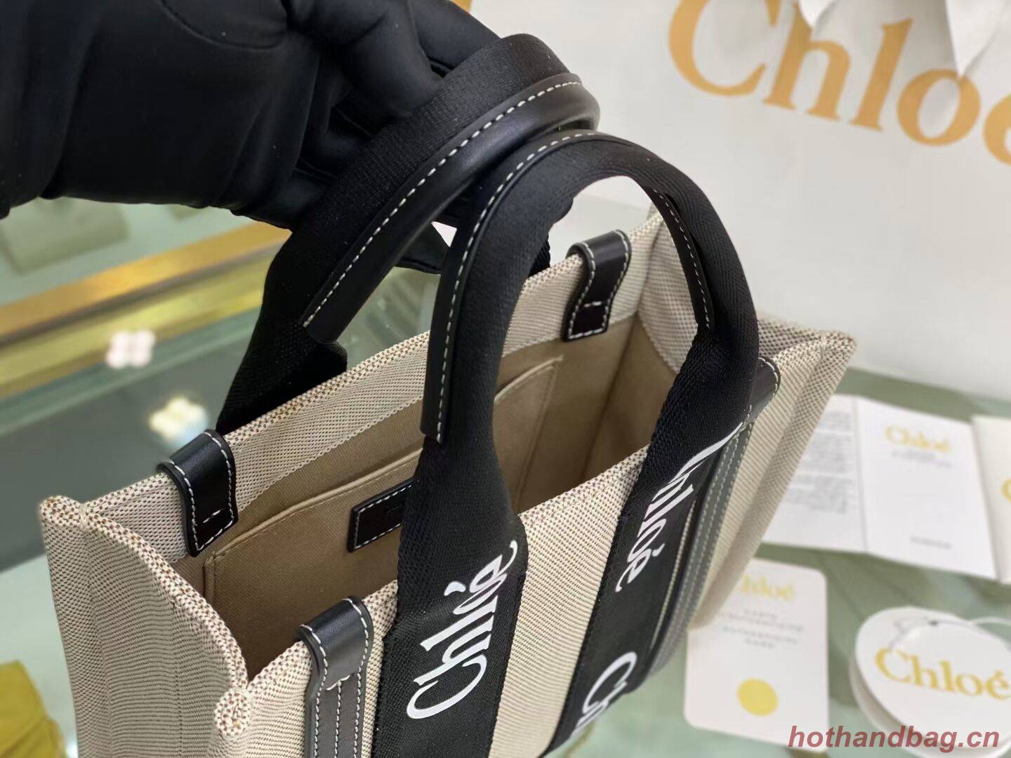 Chloe Cloth & leather 6C027 black Chloe Cloth & leather 6C027 black