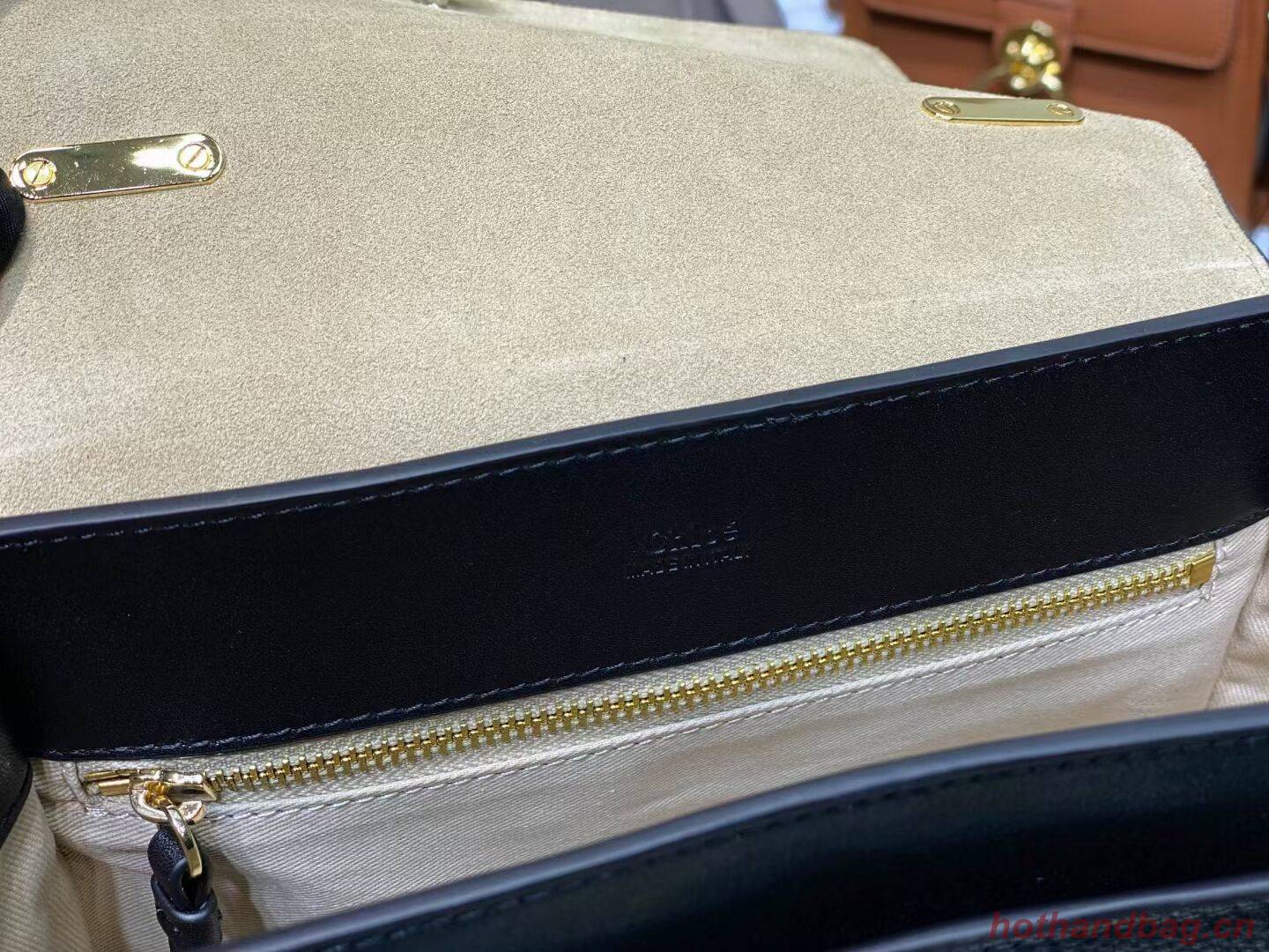 Chloe Original Calfskin Leather Bag C1142L Black Chloe Original Calfskin Leather Bag C1142L Black