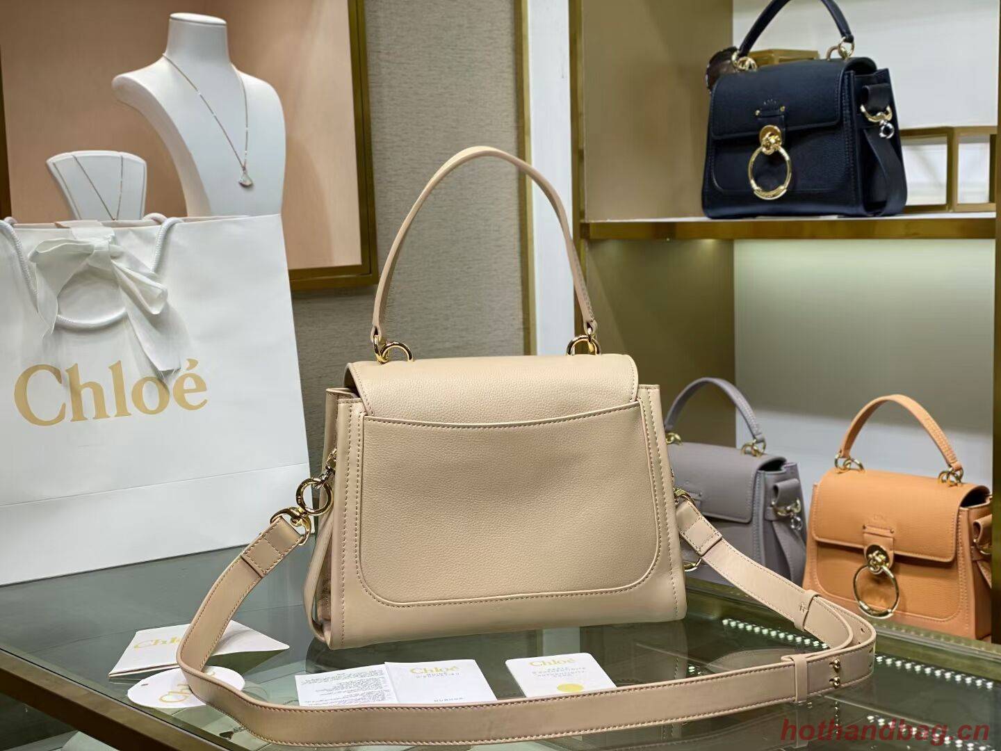 Chloe Original Calfskin Leather Bag C1142L cream Chloe Original Calfskin Leather Bag C1142L cream