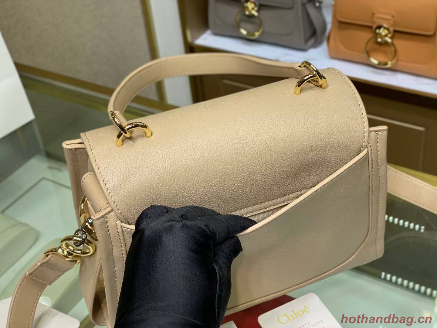 Chloe Original Calfskin Leather Bag C1142L cream Chloe Original Calfskin Leather Bag C1142L cream