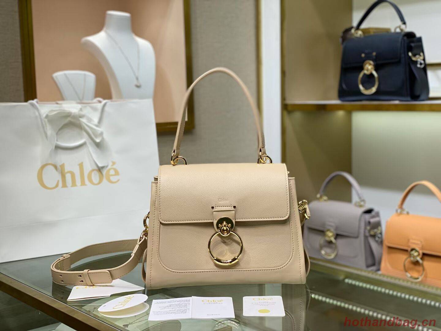 Chloe Original Calfskin Leather Bag C1142L cream Chloe Original Calfskin Leather Bag C1142L cream
