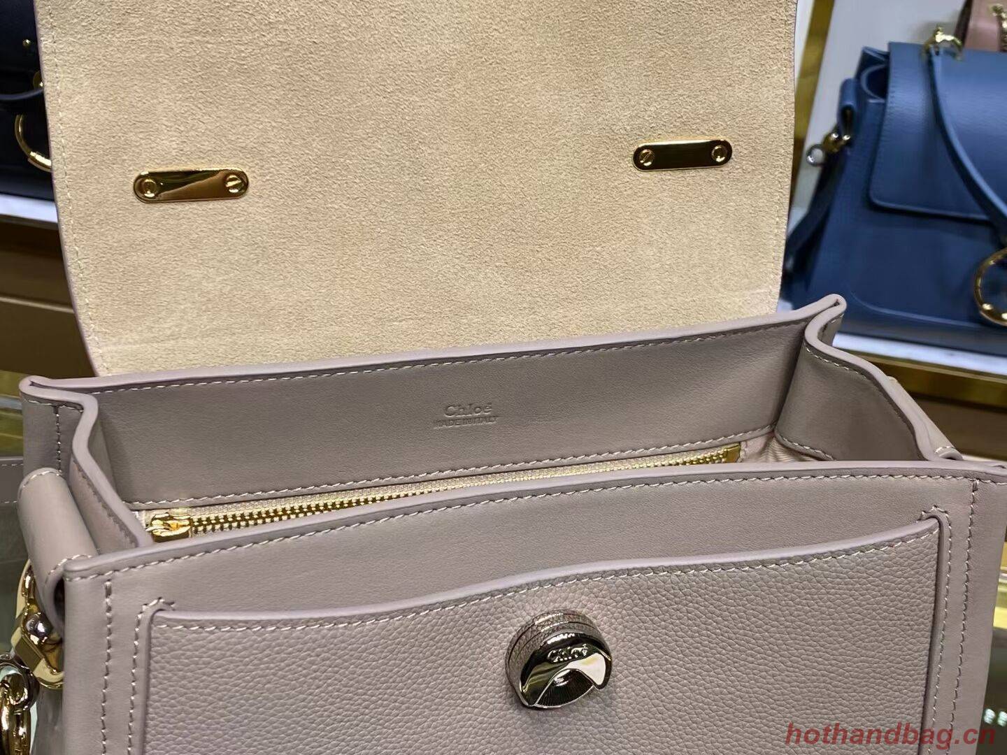 Chloe Original Calfskin Leather Bag C1142L grey Chloe Original Calfskin Leather Bag C1142L grey