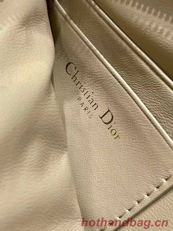 DIOR CARO MULTIFUNCTIONAL POUCH Beige Supple Cannage Calfskin S5036UW DIOR CARO MULTIFUNCTIONAL POUCH Beige Supple Cannage Calfskin S5036UW