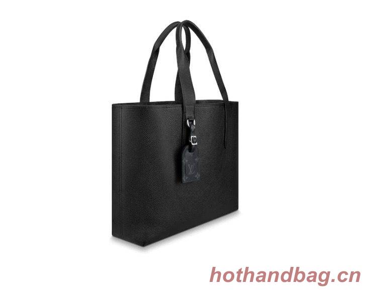 Louis Vuitton Cabas Voyage Taurillon Leather Bag M52817 Black Louis Vuitton Cabas Voyage Taurillon Leather Bag M52817 Black