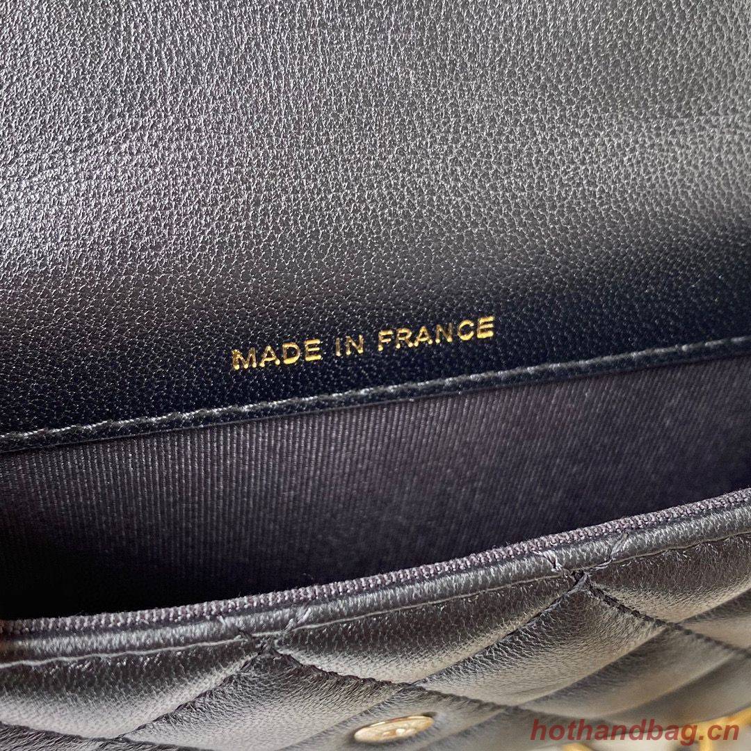 CHANEL Top Handle Micro Mini Wallet On Chain AP2200 Black CHANEL Top Handle Micro Mini Wallet On Chain AP2200 Black