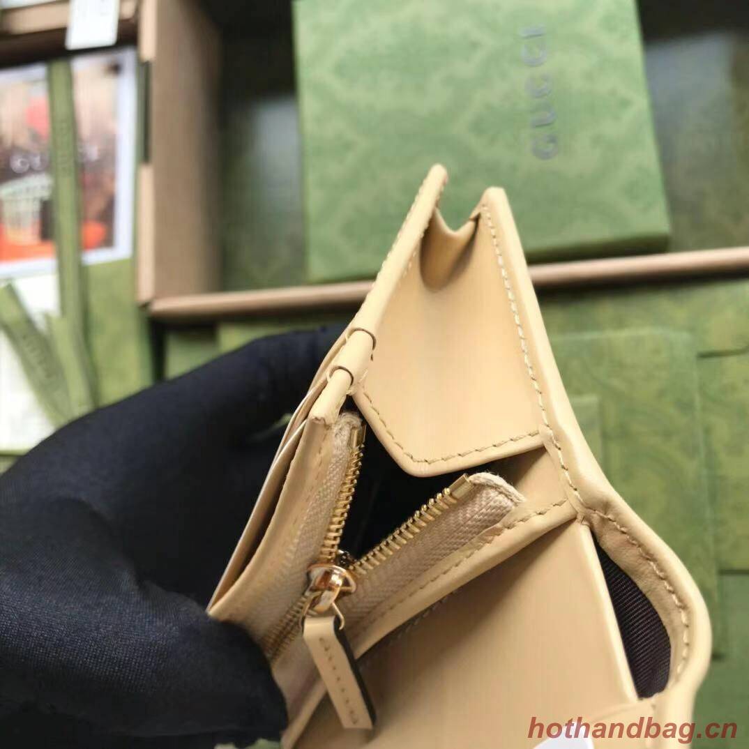 Gucci GG Marmont card case Original Leather 466488 Cream Gucci GG Marmont card case Original Leather 466488 Cream