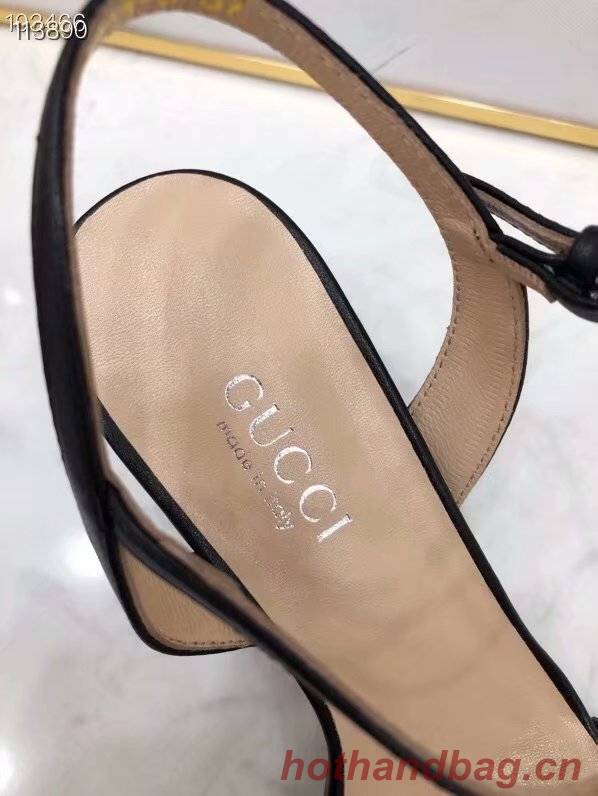 Gucci Leather Double G sandal GG1690TX-3 7CM height Gucci Leather Double G sandal GG1690TX-3 7CM height