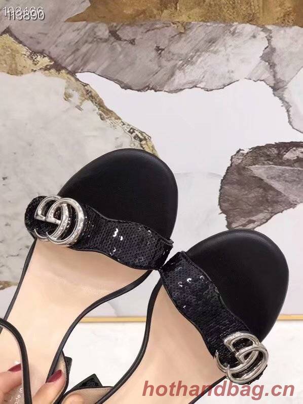 Gucci Leather Double G sandal GG1690TX-3 7CM height Gucci Leather Double G sandal GG1690TX-3 7CM height
