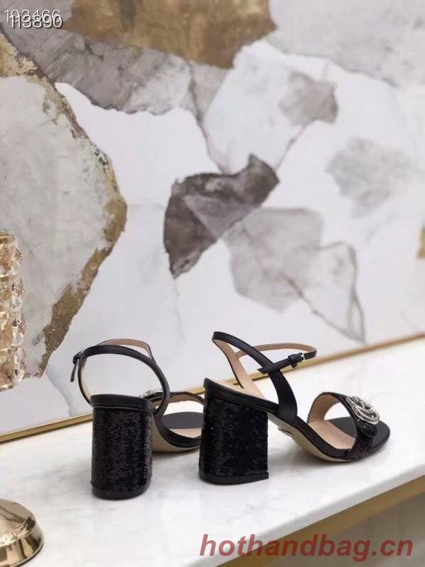 Gucci Leather Double G sandal GG1690TX-3 7CM height Gucci Leather Double G sandal GG1690TX-3 7CM height