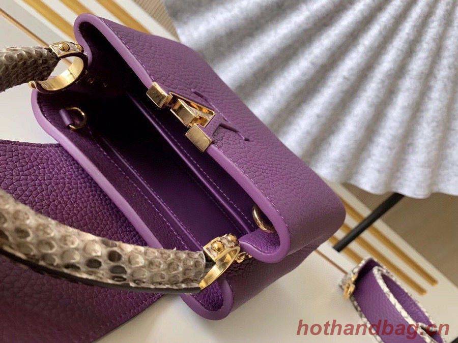 Louis Vuitton CAPUCINES Original Leather PM M96467 Purple Louis Vuitton CAPUCINES Original Leather PM M96467 Purple