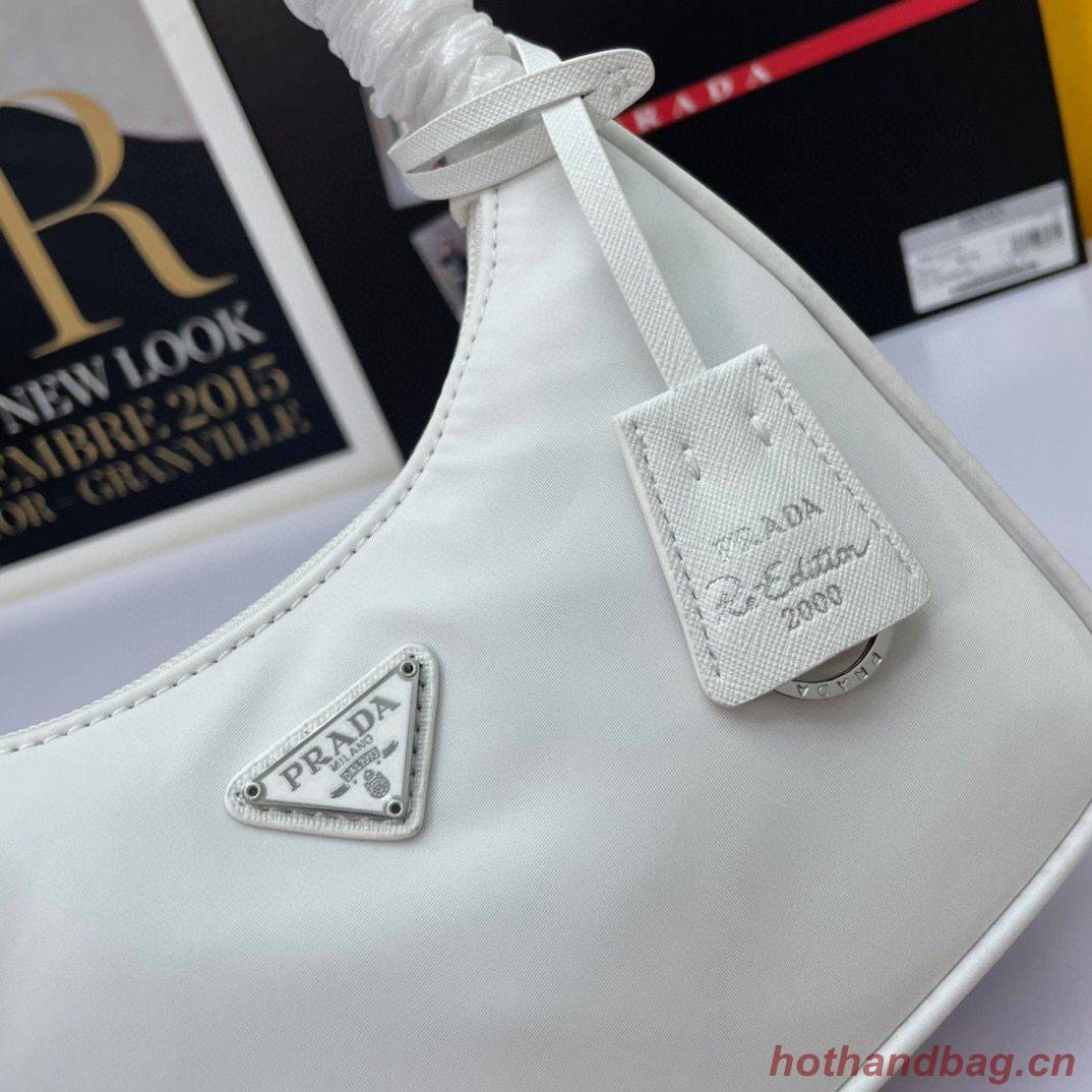 Prada Re-Edition 2000 nylon mini-bag 1NE515 White Prada Re-Edition 2000 nylon mini-bag 1NE515 White