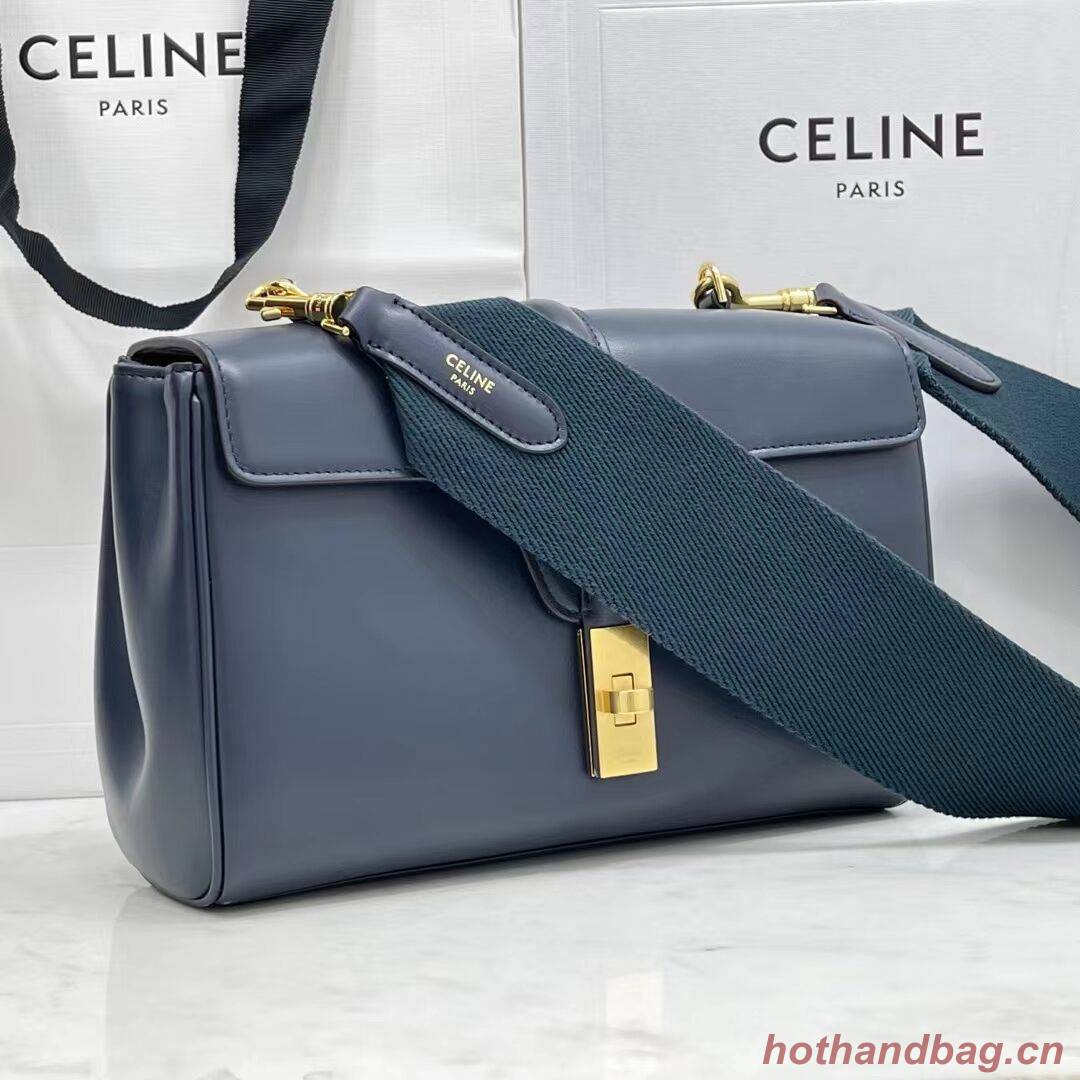 Celine TEEN SOFT 16 IN SMOOTH CALFSKIN 196853 NAVY BLUE Celine TEEN SOFT 16 IN SMOOTH CALFSKIN 196853 NAVY BLUE