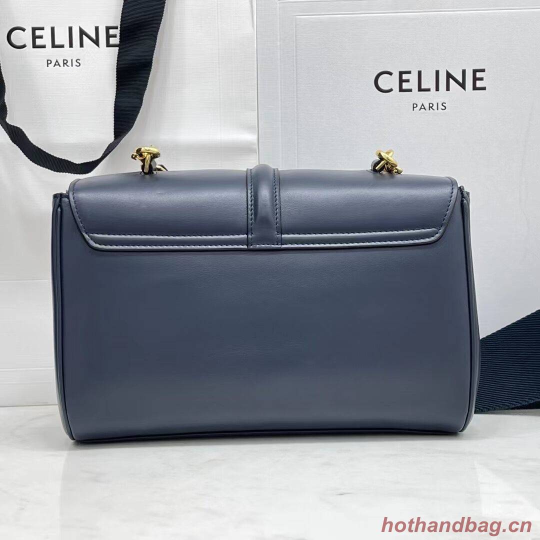 Celine TEEN SOFT 16 IN SMOOTH CALFSKIN 196853 NAVY BLUE Celine TEEN SOFT 16 IN SMOOTH CALFSKIN 196853 NAVY BLUE