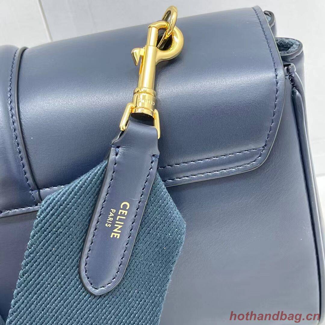 Celine TEEN SOFT 16 IN SMOOTH CALFSKIN 196853 NAVY BLUE Celine TEEN SOFT 16 IN SMOOTH CALFSKIN 196853 NAVY BLUE