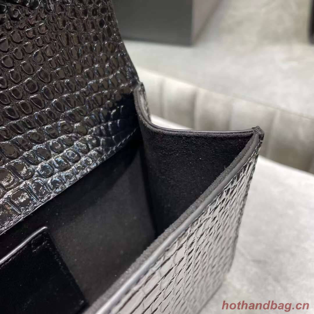 YSL Saint Laurent Medium Kate Bag Y306079 Black silver hardware YSL Saint Laurent Medium Kate Bag Y306079 Black silver hardware