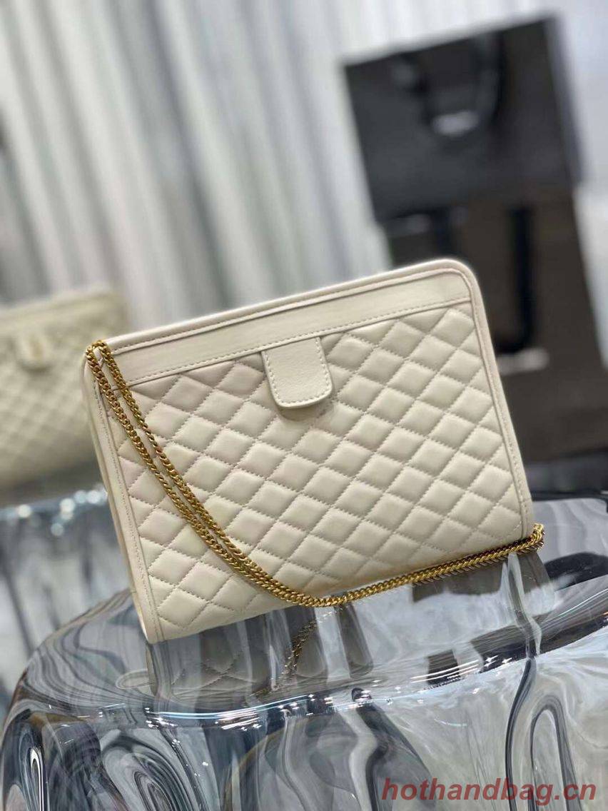 Yves Saint Laurent VICTOIRE BABY CLUTCH IN LEATHER Y357361 cream Yves Saint Laurent VICTOIRE BABY CLUTCH IN LEATHER Y357361 cream