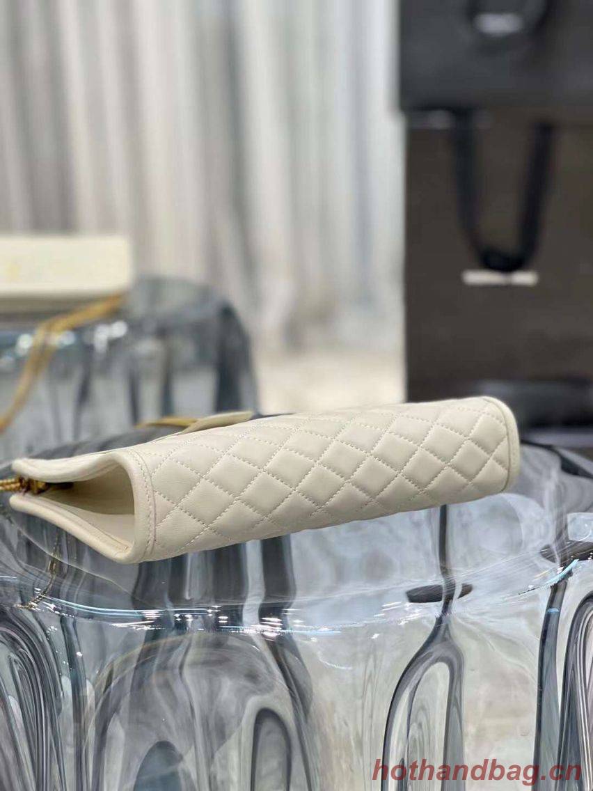 Yves Saint Laurent VICTOIRE BABY CLUTCH IN LEATHER Y357361 cream Yves Saint Laurent VICTOIRE BABY CLUTCH IN LEATHER Y357361 cream