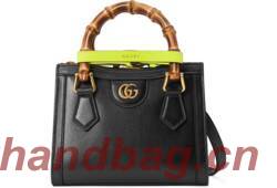 Gucci Diana mini tote bag 655661 black Gucci Diana mini tote bag 655661 black