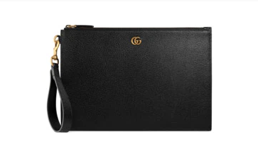 Gucci GG Marmont leather pouch 475317 black Gucci GG Marmont leather pouch 475317 black