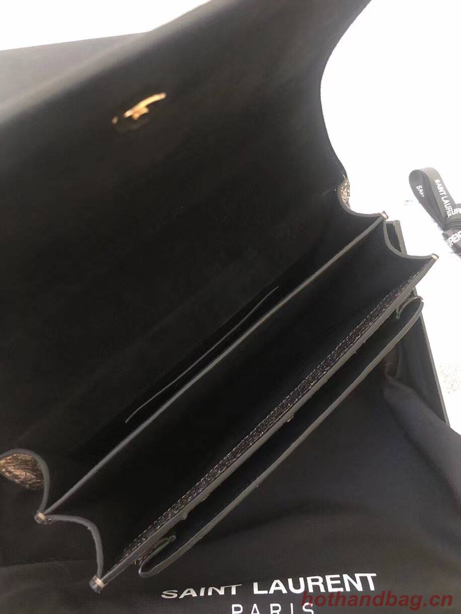 Yves Saint Laurent SUNSET SMALL CHAIN BAG IN SHINY SCALE-EMBOSSED LEATHER Y544296 grey Yves Saint Laurent SUNSET SMALL CHAIN BAG IN SHINY SCALE-EMBOSSED LEATHER Y544296 grey