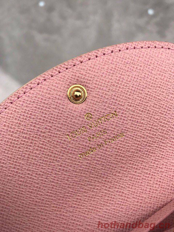 Louis Vuitton Damier Azur Canvas Rosalie Coin Purse Wallet N61276 Pink Louis Vuitton Damier Azur Canvas Rosalie Coin Purse Wallet N61276 Pink