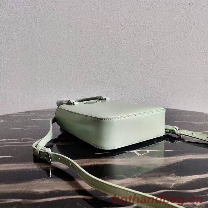 Prada Small brushed leather tote 1AD331 light green Prada Small brushed leather tote 1AD331 light green