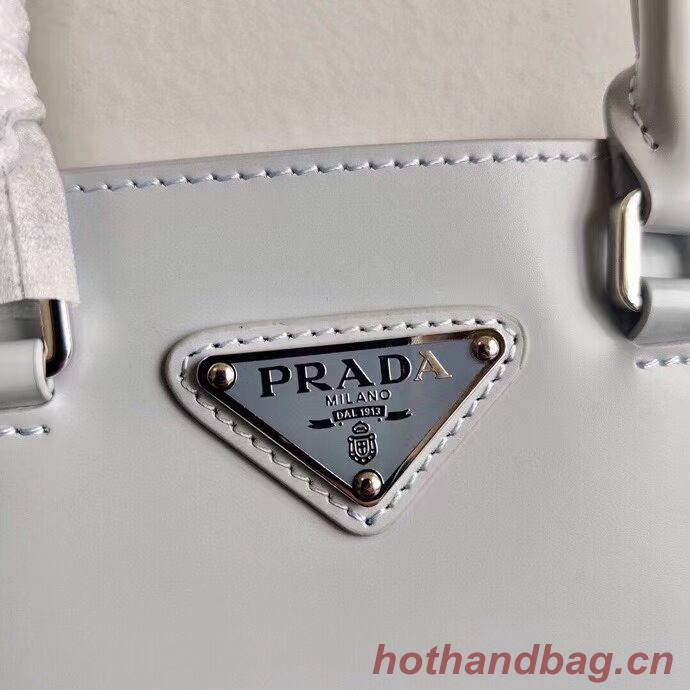 Prada Small brushed leather tote 1AD331 light grey Prada Small brushed leather tote 1AD331 light grey