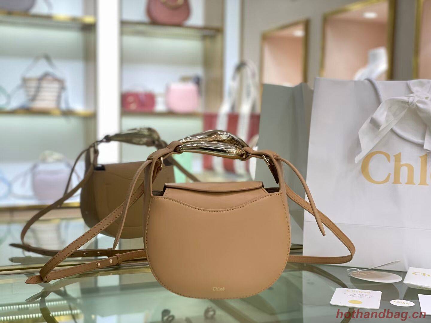 Chloe Original Calfskin Leather Bag 3S1350 Apricot Chloe Original Calfskin Leather Bag 3S1350 Apricot