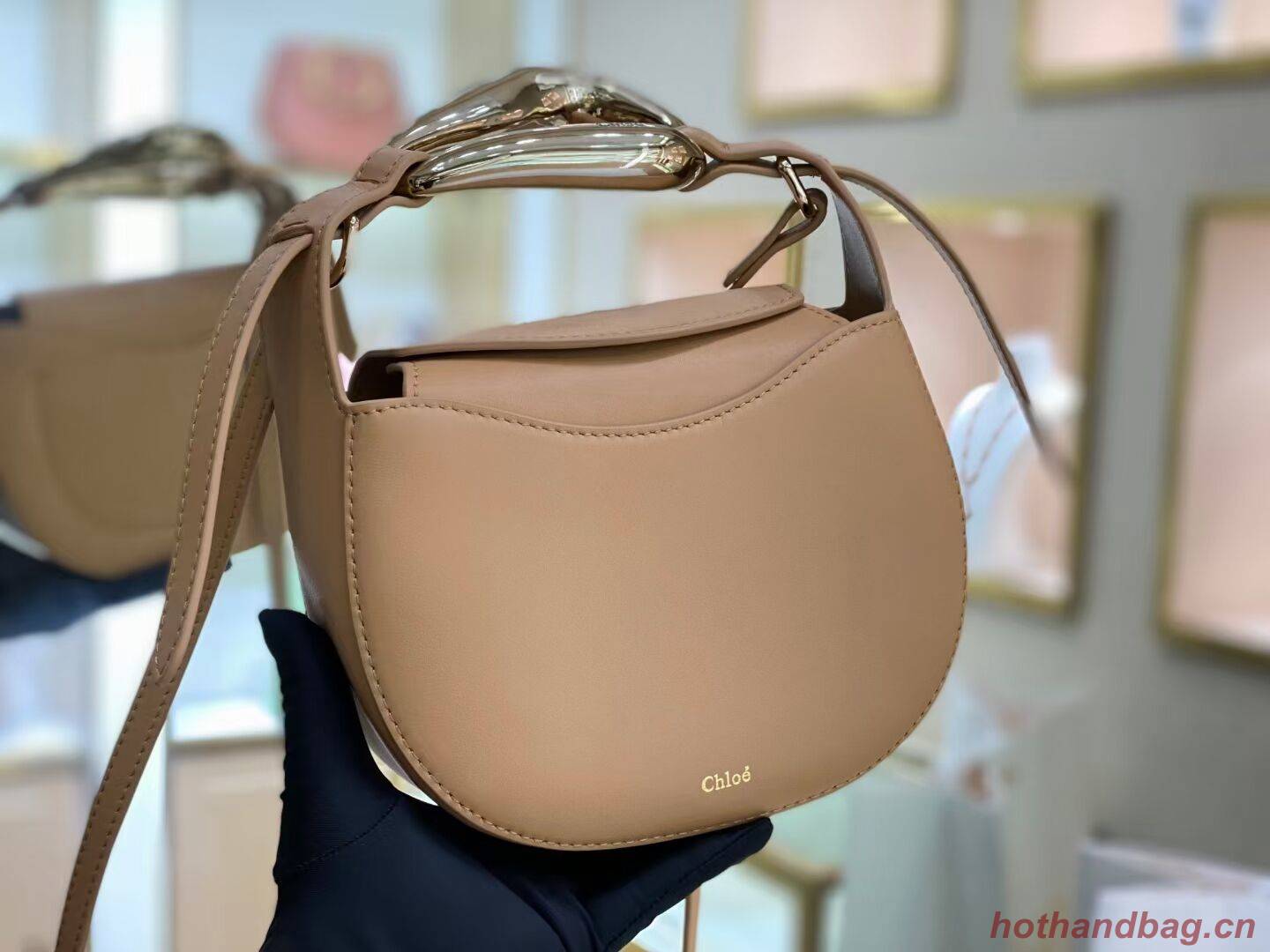Chloe Original Calfskin Leather Bag 3S1350 Apricot Chloe Original Calfskin Leather Bag 3S1350 Apricot