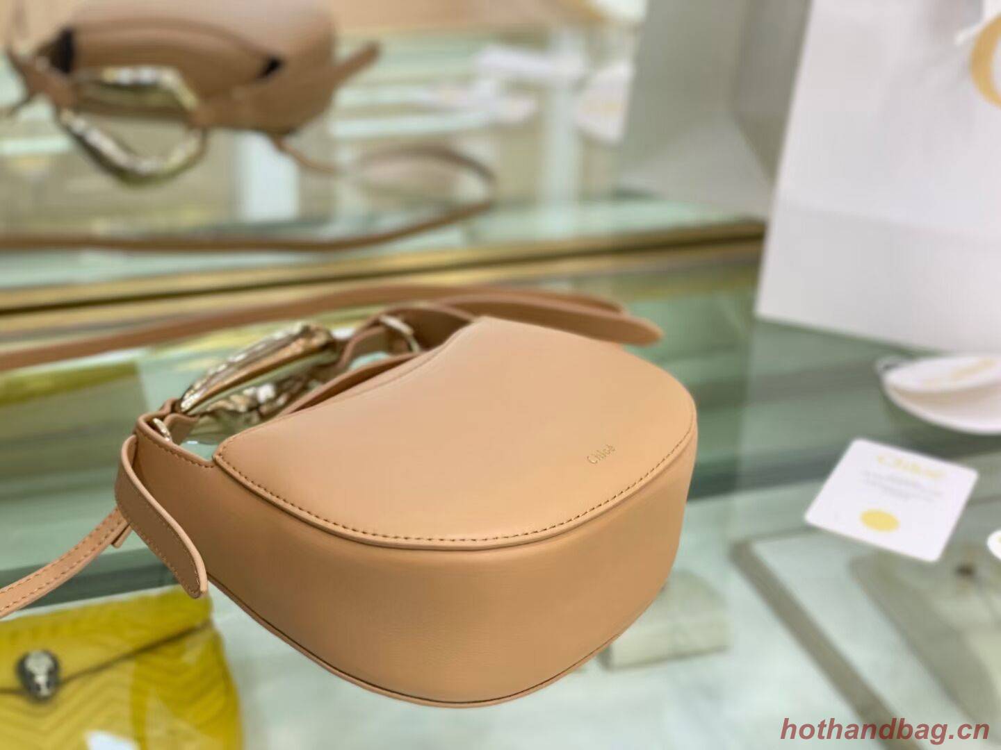 Chloe Original Calfskin Leather Bag 3S1350 Apricot Chloe Original Calfskin Leather Bag 3S1350 Apricot