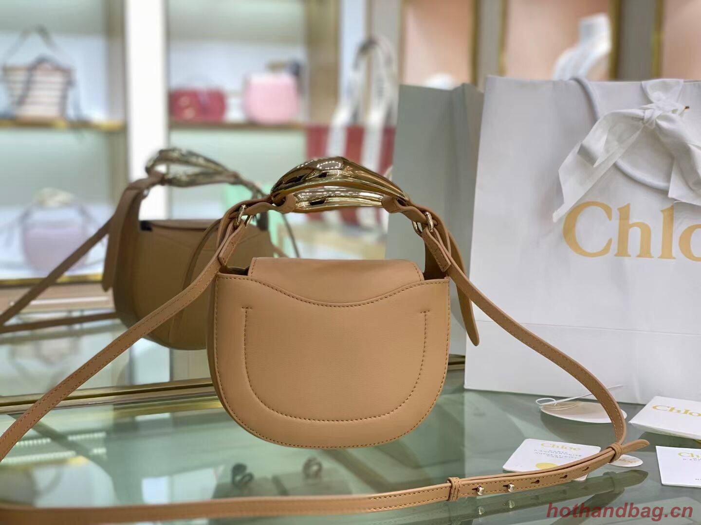 Chloe Original Calfskin Leather Bag 3S1350 Apricot Chloe Original Calfskin Leather Bag 3S1350 Apricot