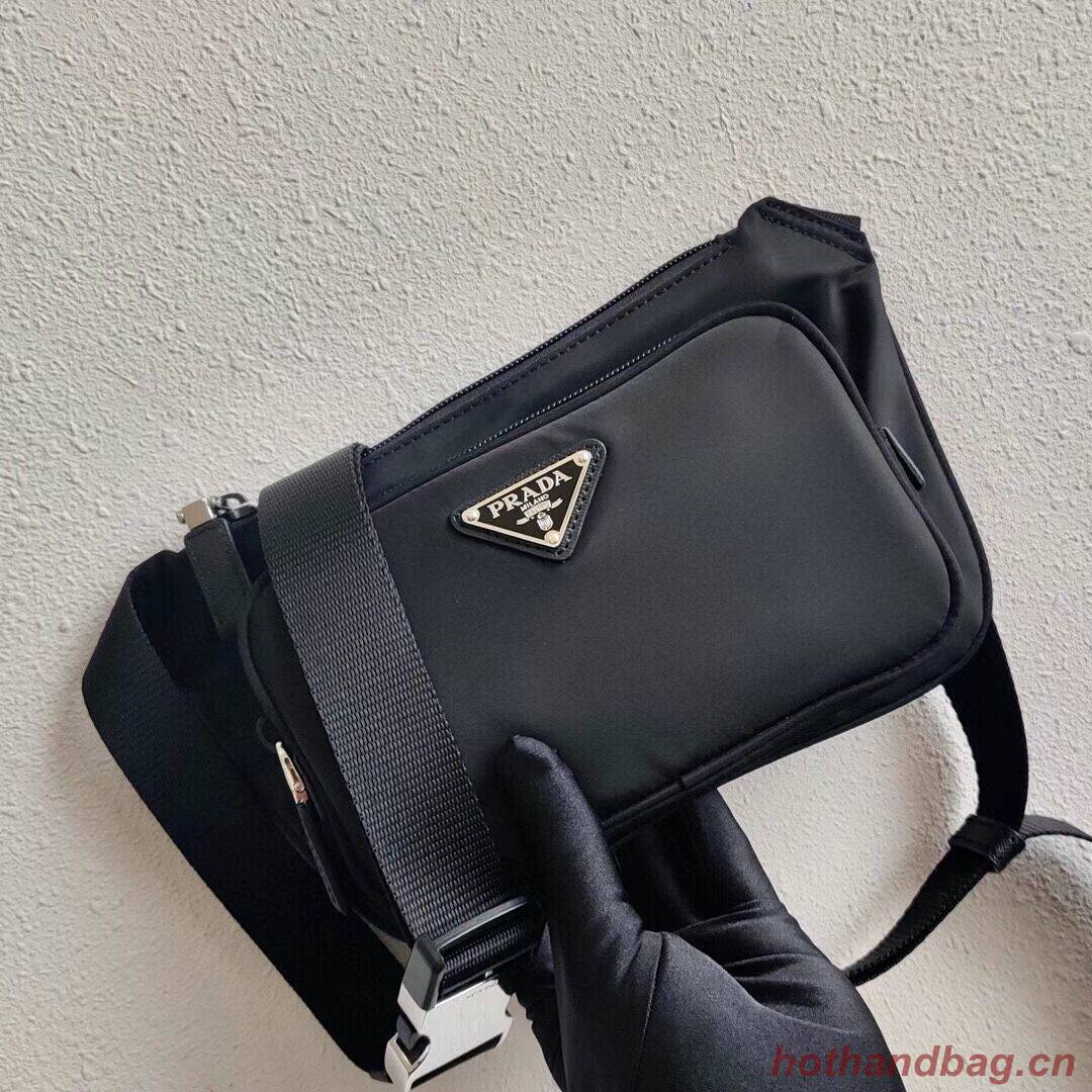 Prada Brushed leather mini bag 2VD128 black Prada Brushed leather mini bag 2VD128 black