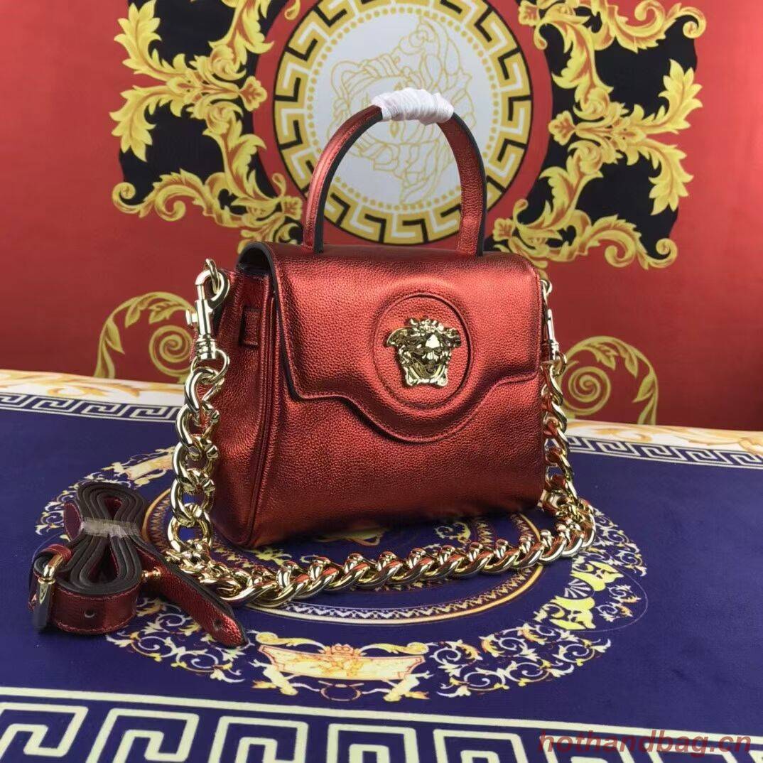 Versace Original Calfskin Leather Bag FS1040 red Versace Original Calfskin Leather Bag FS1040 red