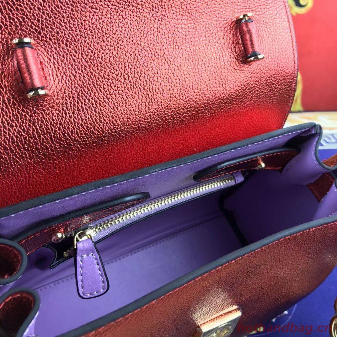 Versace Original Calfskin Leather Bag FS1040 red Versace Original Calfskin Leather Bag FS1040 red