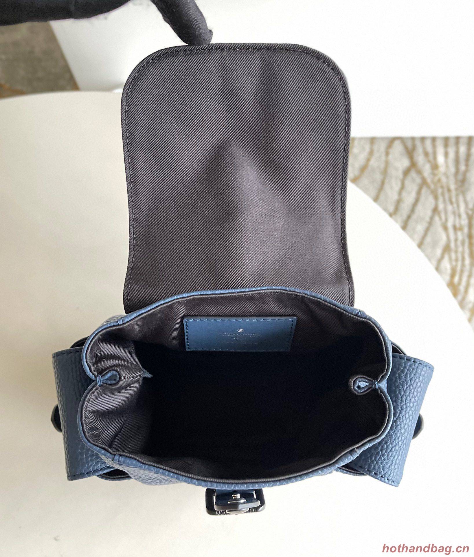 Louis Vuitton Christopher XS Backpack Taurillon Leather M58495 Navy Louis Vuitton Christopher XS Backpack Taurillon Leather M58495 Navy