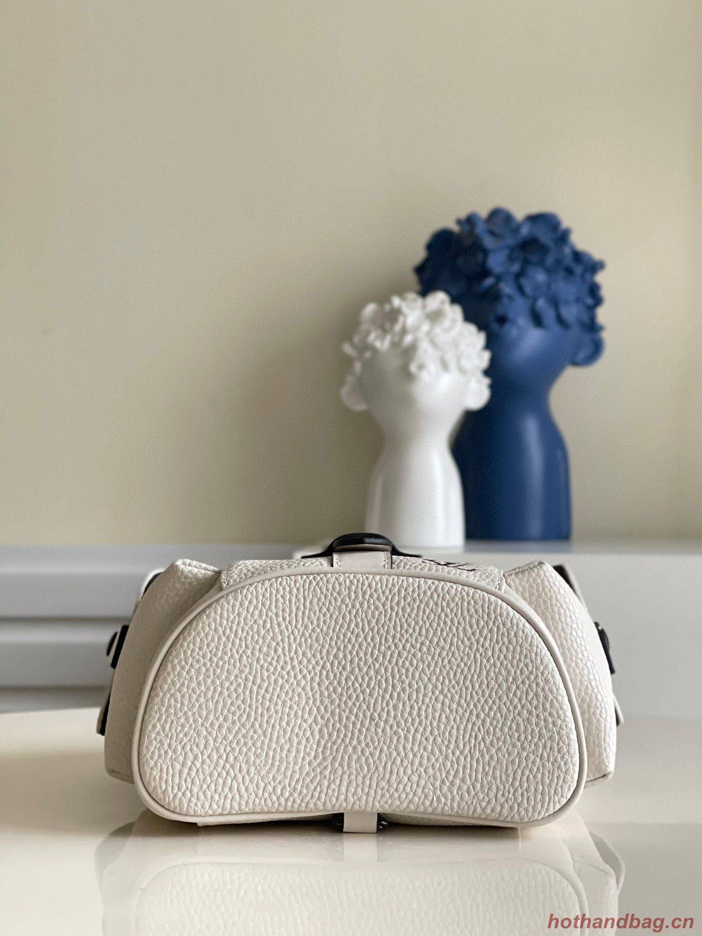 Louis Vuitton Christopher XS Backpack Taurillon Leather M58495 White Louis Vuitton Christopher XS Backpack Taurillon Leather M58495 White