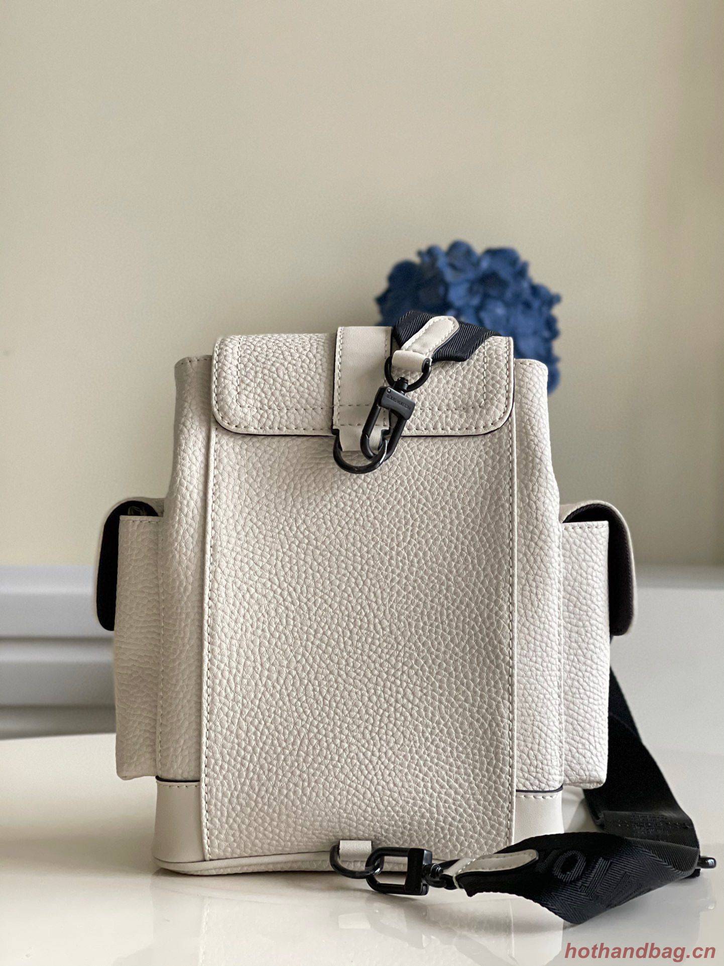 Louis Vuitton Christopher XS Backpack Taurillon Leather M58495 White Louis Vuitton Christopher XS Backpack Taurillon Leather M58495 White