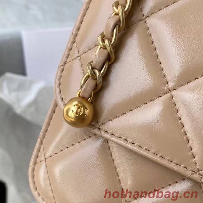Chanel Flap Shoulder Bag Original leather AS2649 Apricot