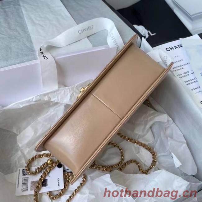 Chanel Flap Shoulder Bag Original leather AS2649 Apricot