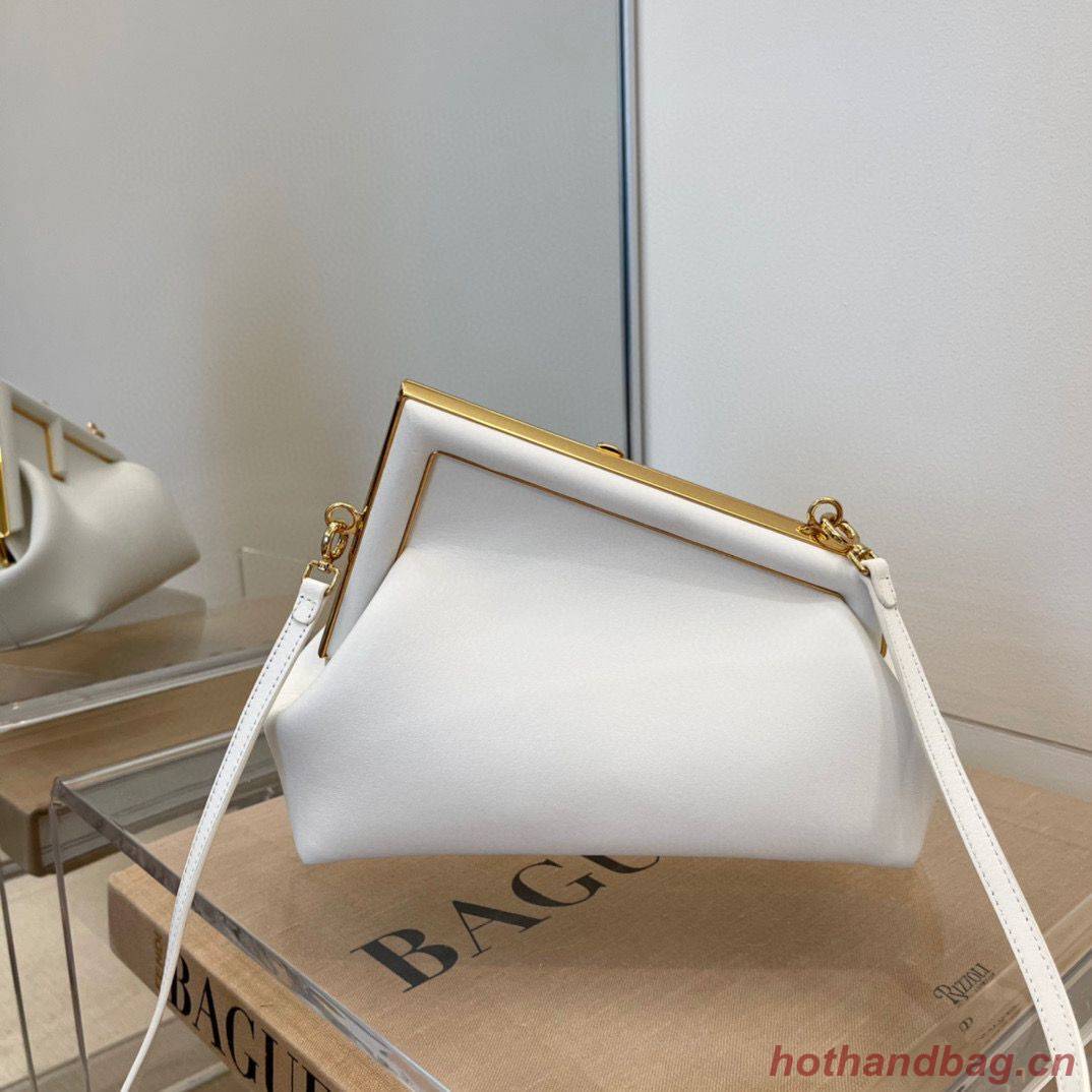 Fendi Original Leather Medium Clutch Bag 56832 White Fendi Original Leather Medium Clutch Bag 56832 White