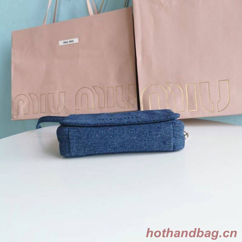 miu miu Denim Shoulder Bag 5ND223 blue miu miu Denim Shoulder Bag 5ND223 blue