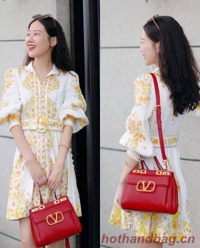 VALENTINO calf leather handbag V0754 red VALENTINO calf leather handbag V0754 red