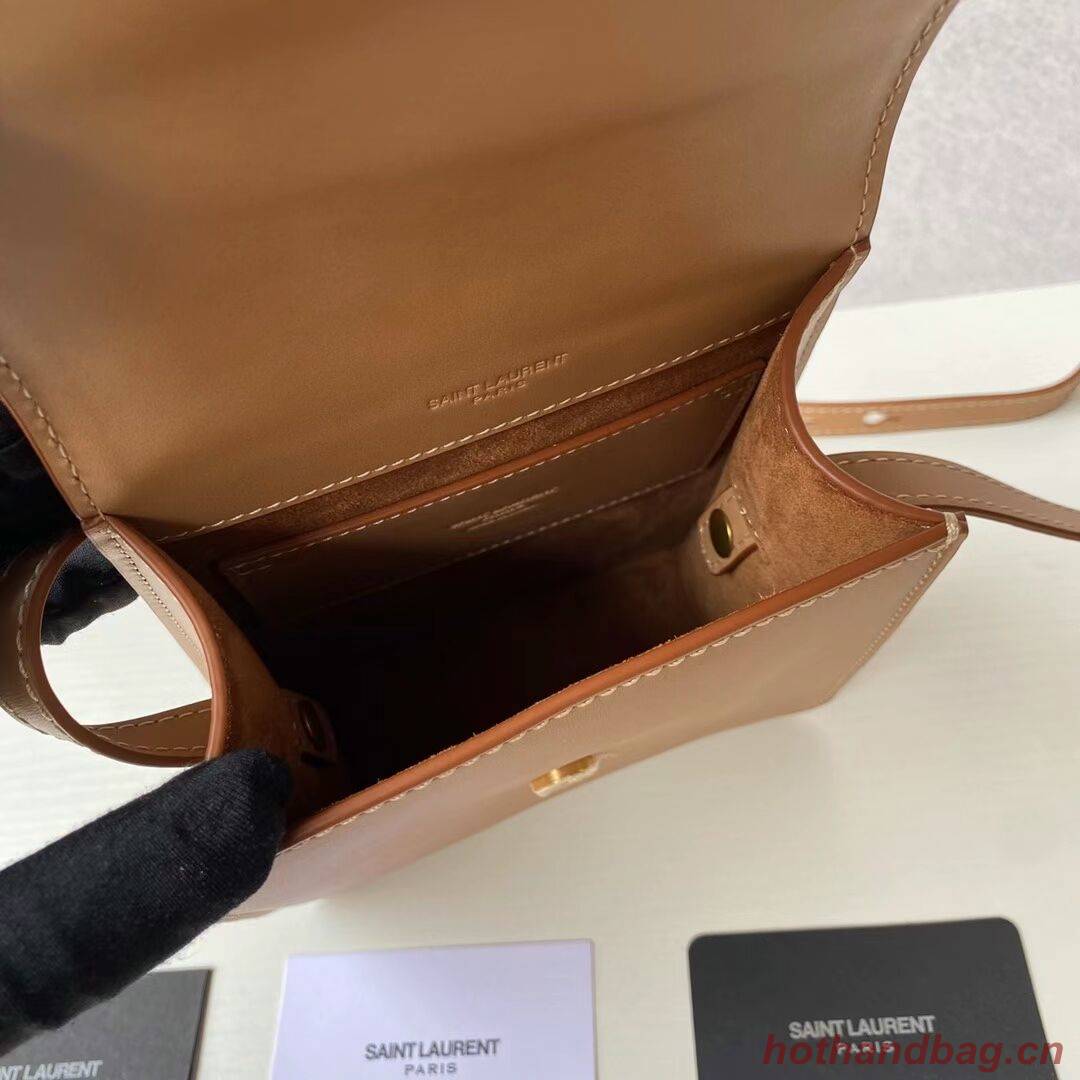 Yves Saint Laurent KAIA NORTH&SOUTH SATCHEL IN VEGETABLE-TANNED LEATHER 668809B Yves Saint Laurent KAIA NORTH&SOUTH SATCHEL IN VEGETABLE-TANNED LEATHER 668809B