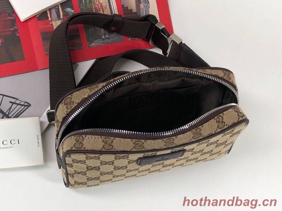 Gucci GG Original GG Leather belt bag 449174 Brown Gucci GG Original GG Leather belt bag 449174 Brown