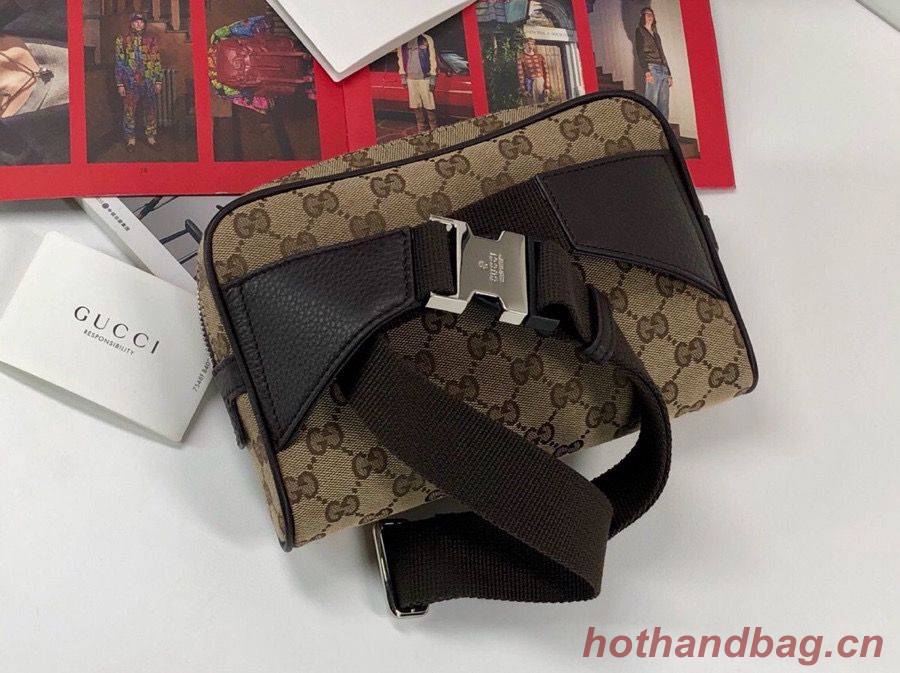 Gucci GG Original GG Leather belt bag 449174 Brown Gucci GG Original GG Leather belt bag 449174 Brown