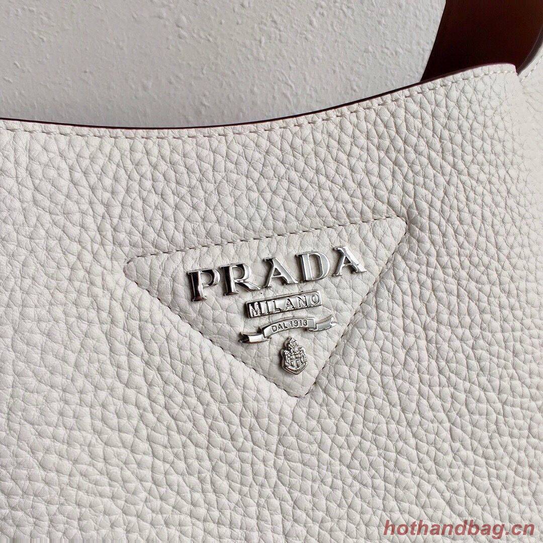 Prada Deer skin bag tote 1BC127 White Prada Deer skin bag tote 1BC127 White